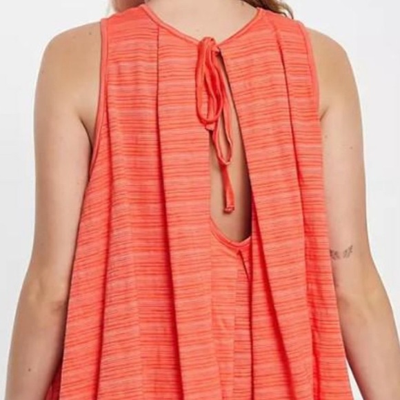 Free People Turn It Up Flowy Boho Tank Orange Size Small - Picture 8 of 8